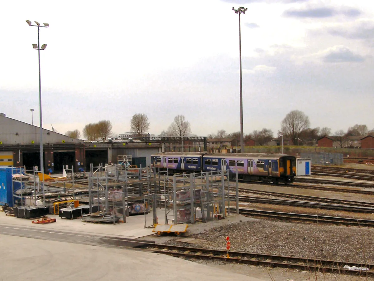 Pátio de manutenção ferroviária